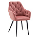 Designové křeslo, tmavě růžová Velvet látka, VERIO NEW