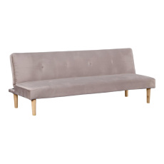 Pohovka rozkládací, hnědošedá Taupe Velvet látka/dub, ALIDA Pohovka rozkládací, hnědošedá Taupe Velvet látka/dub, ALIDA