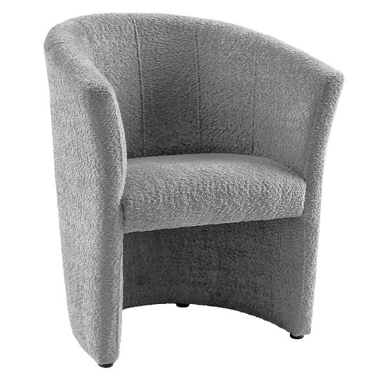 Klubové křeslo, šedá látka Coral, CUBA Klubové křeslo, šedá látka Coral, CUBA