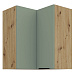 Horní rohová skříňka, aquamarine/dub artisan, ARSANY 60x60 GN-72 2F