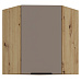 Horní rohová skříňka, sandgrau/dub artisan, FRISBO 60x60 GN-72 1F