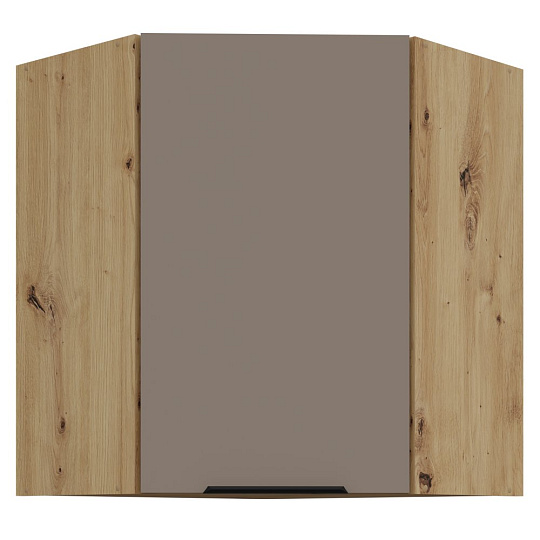 Horní rohová skříňka, sandgrau/dub artisan, FRISBO 60x60 GN-72 1F Horní rohová skříňka, sandgrau/dub artisan, FRISBO 60x60 GN-72 1F