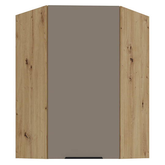 Horní rohová skříňka, sandgrau/dub artisan, FRISBO 60x60 GN-90 1F Horní rohová skříňka, sandgrau/dub artisan, FRISBO 60x60 GN-90 1F