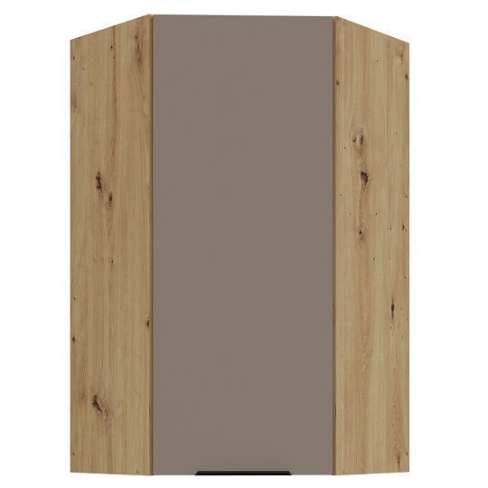 Horní rohová skříňka, sandgrau/dub artisan, FRISBO 60x60 GN-108 1F Horní rohová skříňka, sandgrau/dub artisan, FRISBO 60x60 GN-108 1F