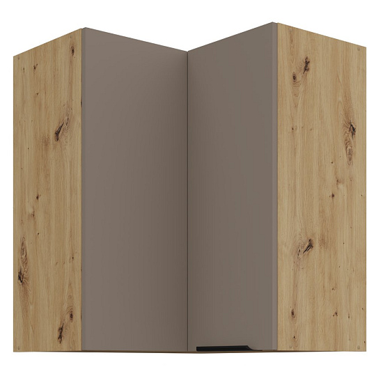 Horní rohová skříňka, sandgrau/dub artisan, FRISBO 60x60 GN-72 2F Horní rohová skříňka, sandgrau/dub artisan, FRISBO 60x60 GN-72 2F