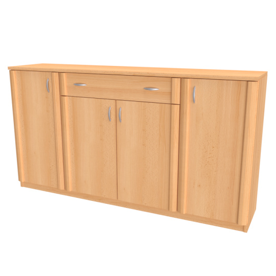 NÁBYTEK MIKULÍK s.r.o. SIGMA 6 - komoda, 160x86cm Hloubka: 43cm, Dekor: bílá struktura