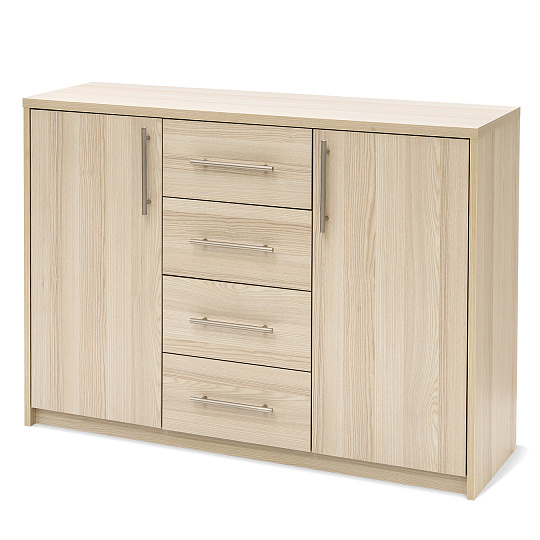 NÁBYTEK MIKULÍK s.r.o. AURA 2 - komoda, 120x86cm Šířka: 120cm, Hloubka: 36cm, Dekor: olše