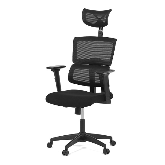 Kancelářská židle, houpací mechanismus, černá síťovina, KA-B1025 BK Kancelářská židle, houpací mechanismus, černá síťovina, KA-B1025 BK