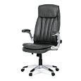 Kancelářské křeslo, houpací mechanismus, šedá ekokůže, KA-F1218 GREY