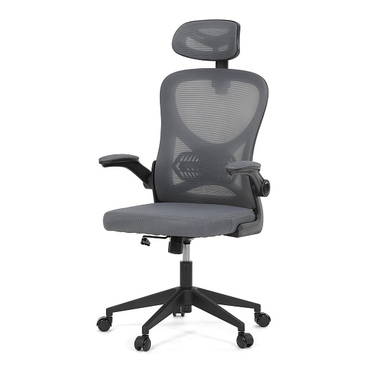 Kancelářská židle, houpací mechanismus, šedá, KA-K2021 GREY