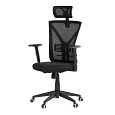 Kancelářská židle, houpací mechanismus, černá síťovina, KA-Q851 BK