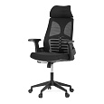 Kancelářská židle, houpací mechanismus, černá síťovina, KA-S247 BK