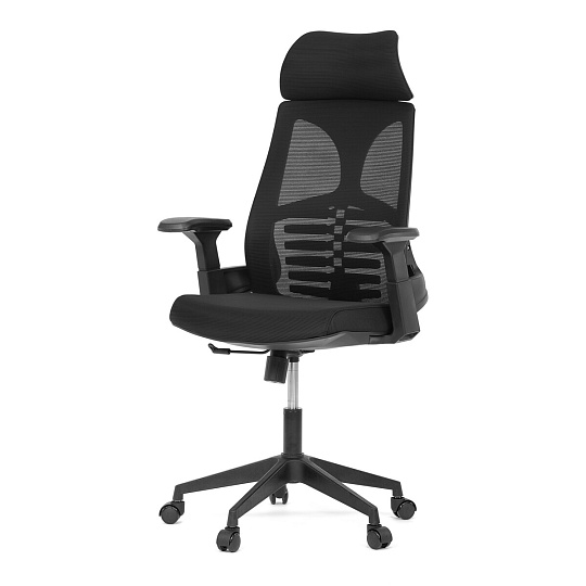 Kancelářská židle, houpací mechanismus, černá síťovina, KA-S247 BK Kancelářská židle, houpací mechanismus, černá síťovina, KA-S247 BK