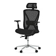 Kancelářská židle, synchronní mechanismus, černá síťovina, KA-S258 BK