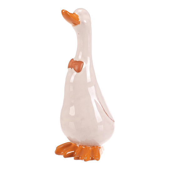Kachna - keramická figurka, vel. M, barva bílá