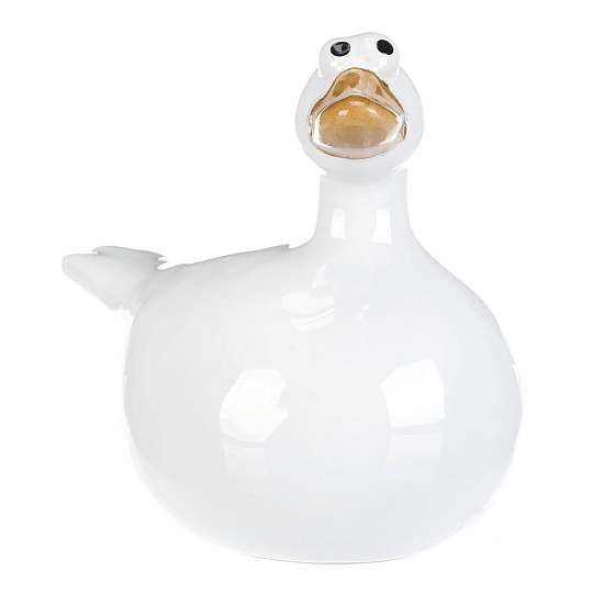 Kachna - keramická figurka, bílá, cena za 1 ks Kachna - keramická figurka, bílá, cena za 1 ks