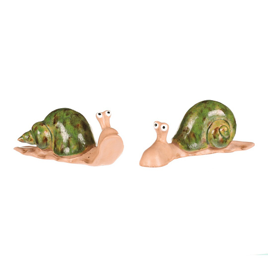 Šnek - keramická figurka, mix 2 druhů, cena za 1 ks Šnek - keramická figurka, mix 2 druhů, cena za 1 ks