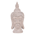 Buddha - hlava z polyresinu, barva šedá
