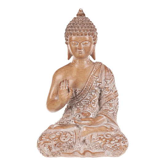 Buddha - polyresinová figurka, barva sv. hnědá Buddha - polyresinová figurka, barva sv. hnědá