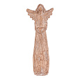 Anděl se srdcem - 18 cm, polyresin, imitace dřeva