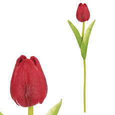 Tulipán mini - umělý pěnový, barva červená Tulipán mini - umělý pěnový, barva červená