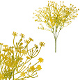Gypsophila - umělá kytice, barva žlutá