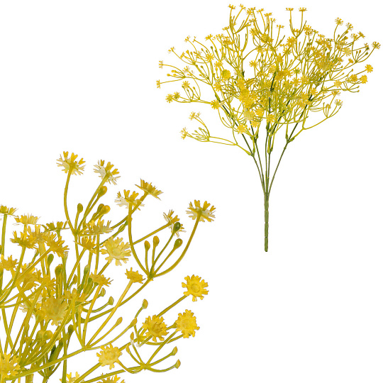 Gypsophila - umělá kytice, barva žlutá Gypsophila - umělá kytice, barva žlutá