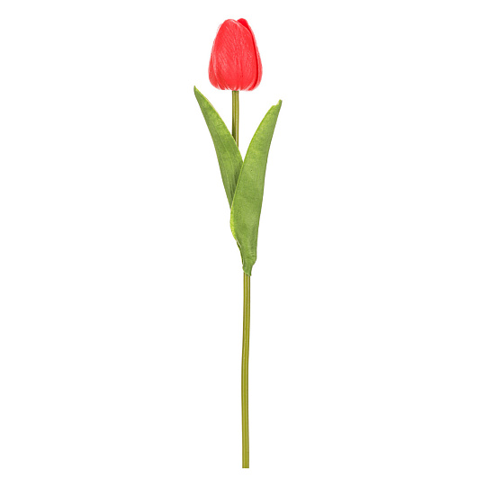 Tulipán pěnový - umělý řezaný, barva červená