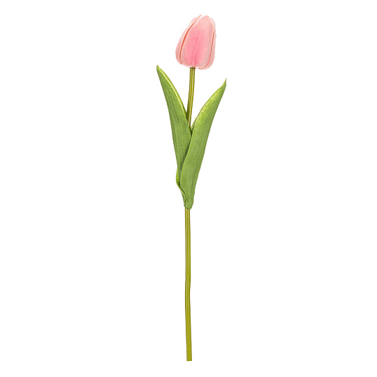 Tulipán pěnový - umělý řezaný, barva růžovo-bílá Tulipán pěnový - umělý řezaný, barva růžovo-bílá