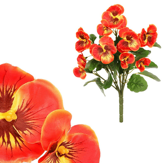 Maceška - umělá kytice, oranžová Maceška - umělá kytice, oranžová