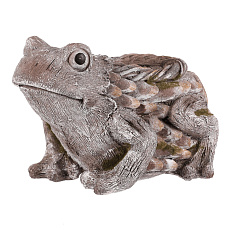 Žába - obal na květiny, magnesium, barva šedá