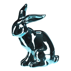 Zajíc - figurka z porcelánu, vysoký lesk, vel. L, barva modrá Zajíc - figurka z porcelánu, vysoký lesk, vel. L, barva modrá