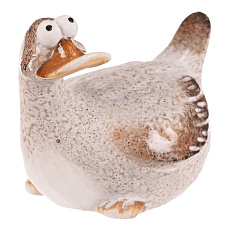 Kachna - keramická figurka, vel. L, barva krémová