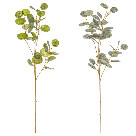 Eukalyptus velkolistý - umělá větev, mix 2, cena za 1 ks