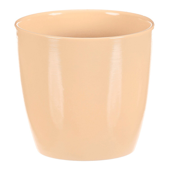 Obal na květiny - terakota, pr. 12 cm, barva krémová Obal na květiny - terakota, pr. 12 cm, barva krémová