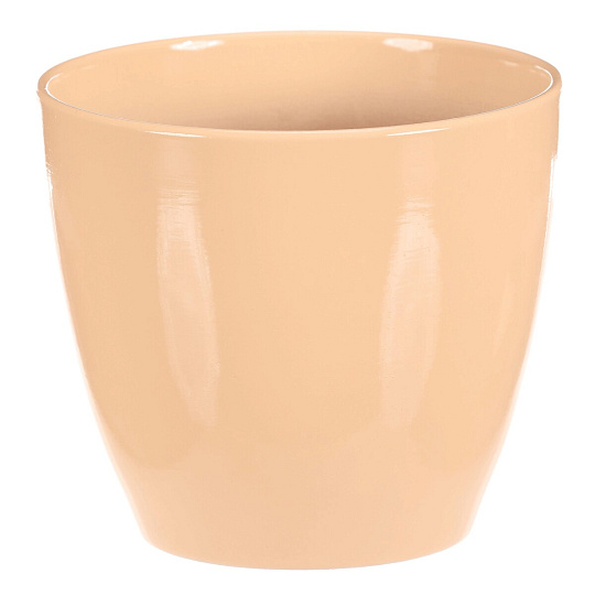 Obal na květiny - terakota, pr. 15 cm, barva krémová Obal na květiny - terakota, pr. 15 cm, barva krémová
