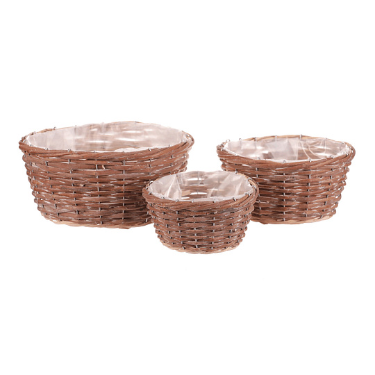 Obal proutěný - kulatý, přírodní, cena za sadu 3 ks Obal proutěný - kulatý, přírodní, cena za sadu 3 ks