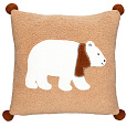 Polštář s výplní - s ledním medvědem, 100% polyester, 45 x 45 cm
