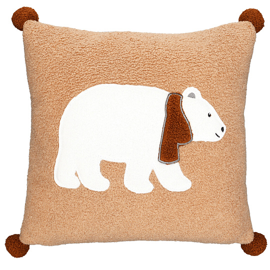 Polštář s výplní - s ledním medvědem, 100% polyester, 45 x 45 cm Polštář s výplní - s ledním medvědem, 100% polyester, 45 x 45 cm