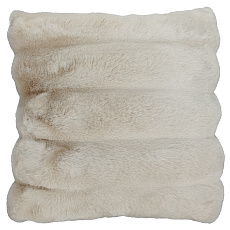 Polštář s výplní - umělá kožešina, 100% polyester, khaki, 45 x 45 cm Polštář s výplní - umělá kožešina, 100% polyester, khaki, 45 x 45 cm