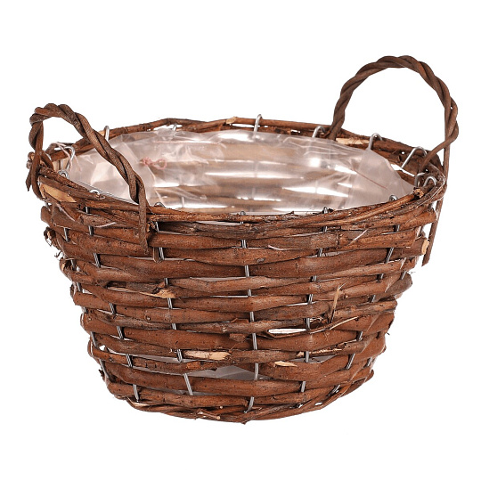 Koš proutěný - obal na květiny, vel. XS, hnědý Koš proutěný - obal na květiny, vel. XS, hnědý