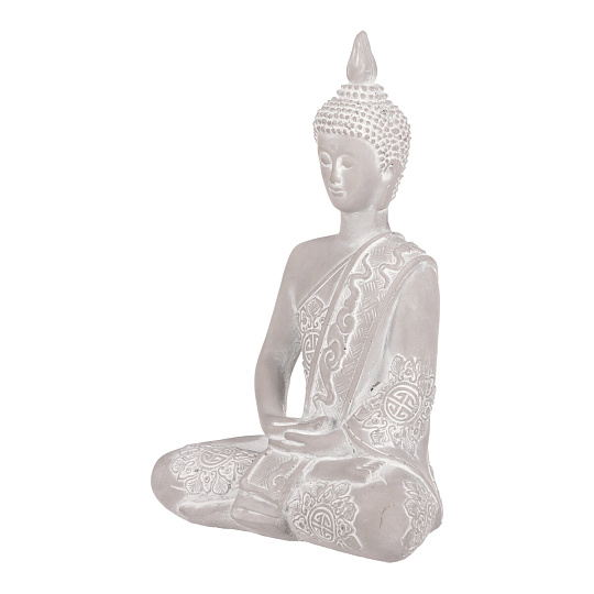 Buddha - betonová dekorace, barva šedá Buddha - betonová dekorace, barva šedá