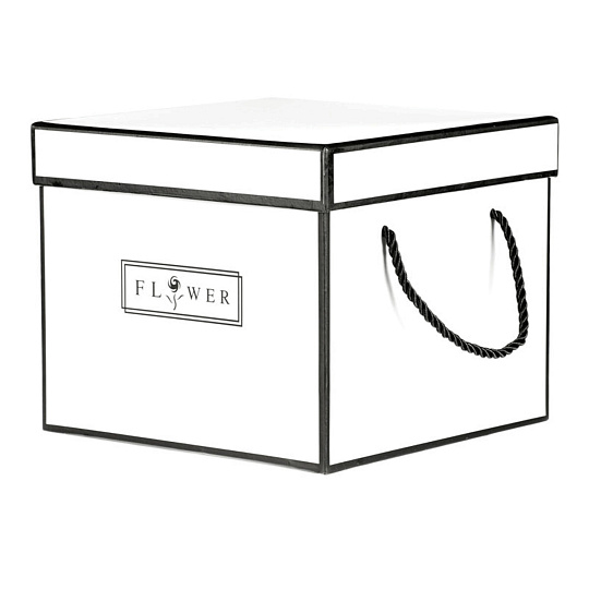 Flower box - papír, krabice, barva bílá, cena za 1 ks Flower box - papír, krabice, barva bílá, cena za 1 ks