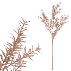 Asparagus - umělá větev, měděná se třpytkami Asparagus - umělá větev, měděná se třpytkami