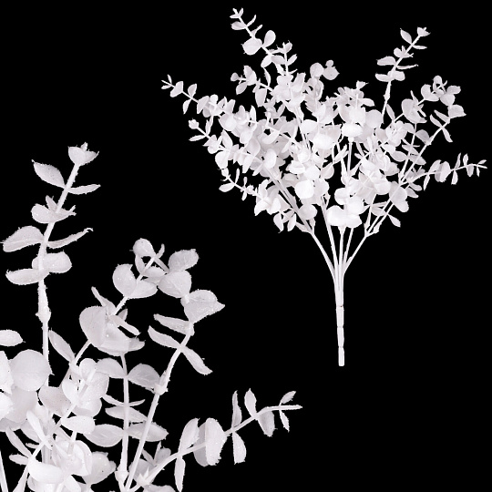 Eukalyptus - umělý trs, barva bílá Eukalyptus - umělý trs, barva bílá
