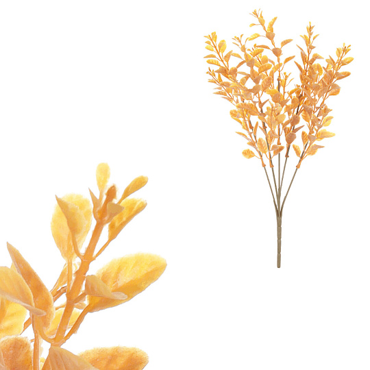Buxus - umělý trs, barva tmavě žlutá
