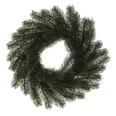 Věnec smrkový - pr. 35 cm, umělý, barva zeleno-šedá