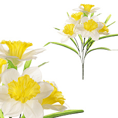 Narcis - umělá kytice, barva bílo-žlutá Narcis - umělá kytice, barva bílo-žlutá