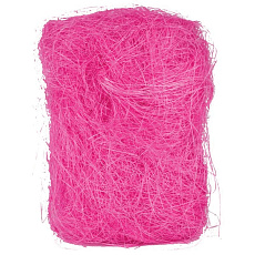 Sisálové vlákno - 50g, baleno v polybagu, růžové Sisálové vlákno - 50g, baleno v polybagu, růžové