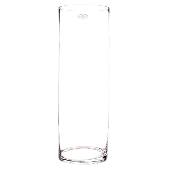 Váza skleněná - tvar válec, výška 50 cm, čirá Váza skleněná - tvar válec, výška 50 cm, čirá